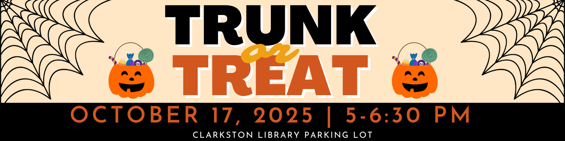 Trunk of Treat, October 17, 2025 from 5-630 PM