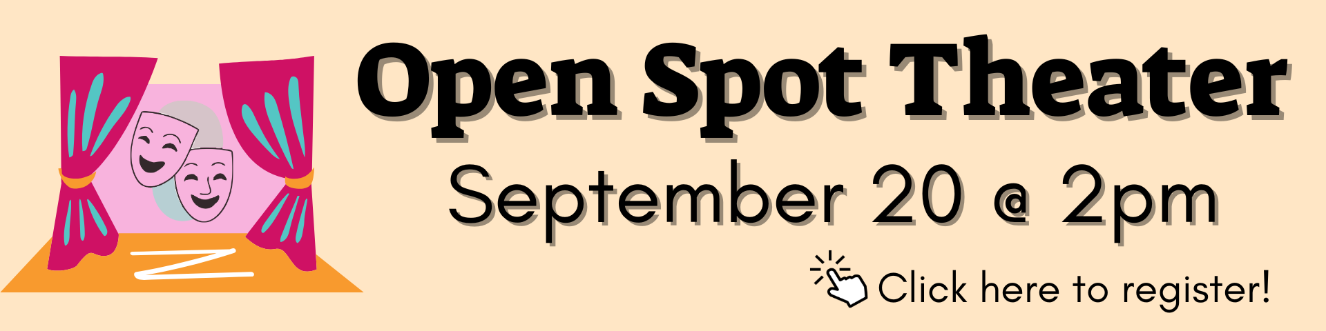 Open Spot Theater - September 20 @ 2pm